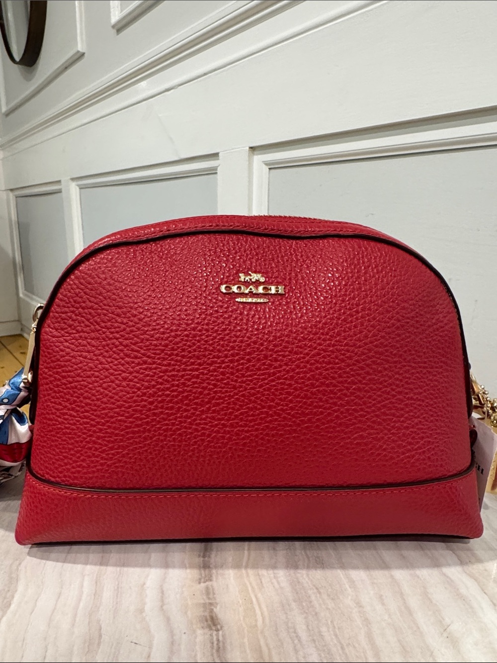 Coach Bag Dome Pebbled Leather Crossbody Bag NWT - Picture 5 of 17